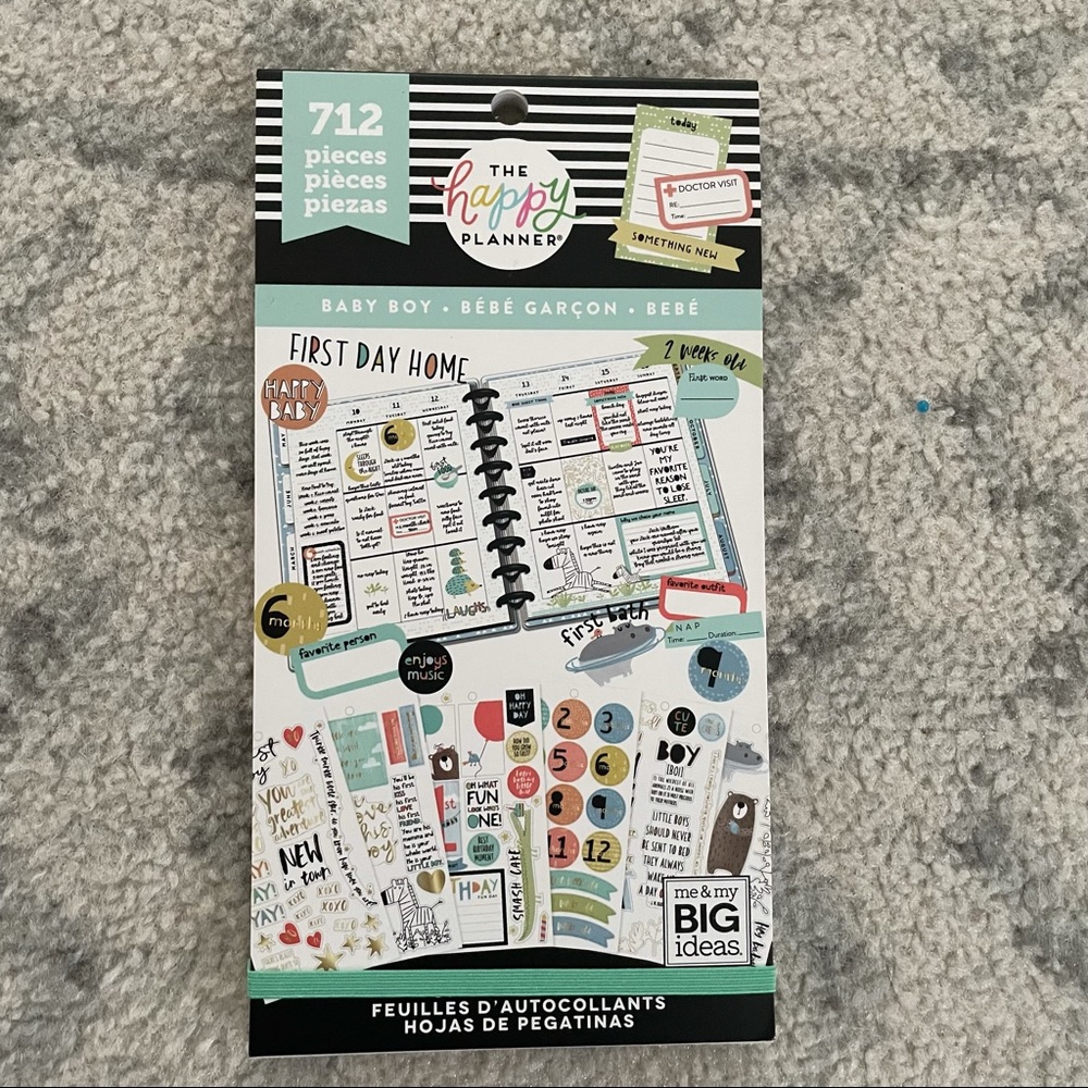 The Happy Planner Baby Boy Sticker Book